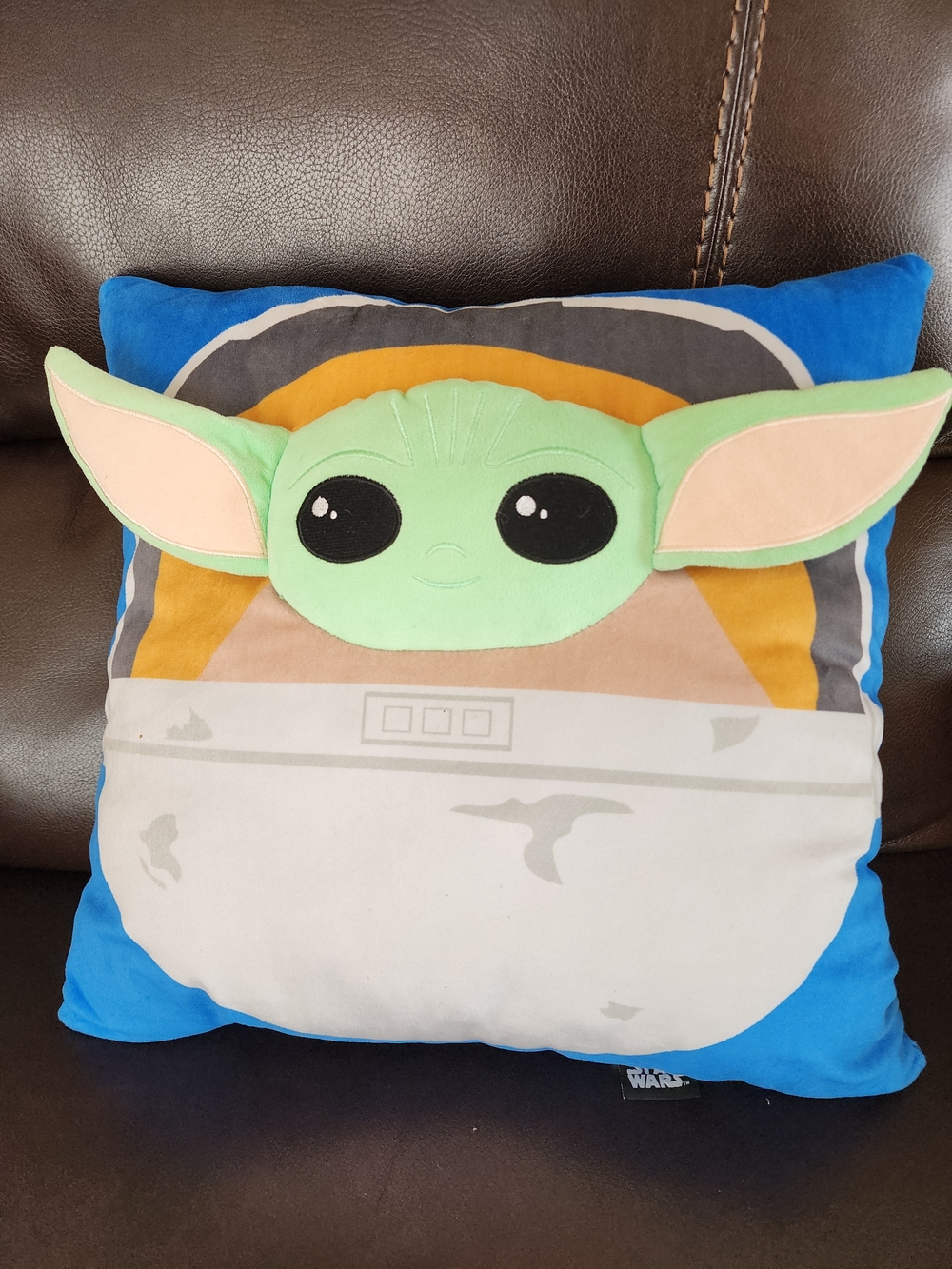 Star Wars The Child (Grogu) Plush Pillow - Green & Blue